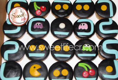 Cupcakes con tema de Pacman
